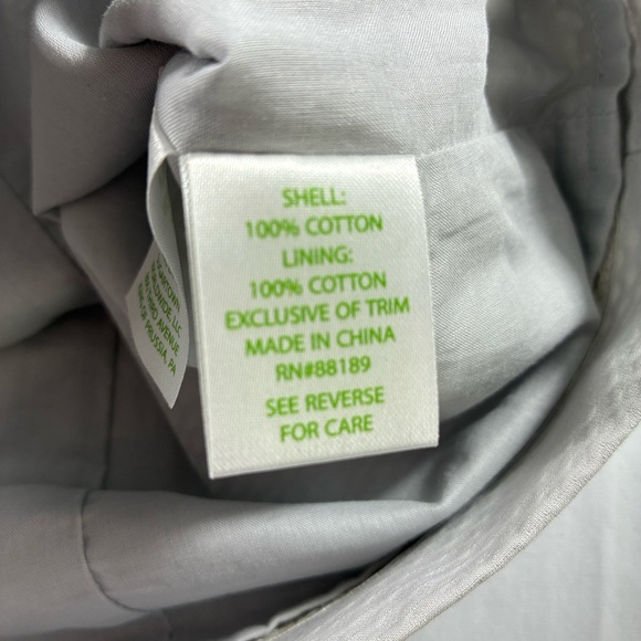 Lilly Pulitzer Mila Shift Dress 12 Seaside Grey Embroidered Cotton Resort - Picture 9 of 9